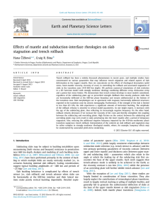 Effects of mantle and subduction-interface rheologies on slab