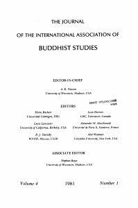 The Concepts of Truth and Meaning in the Buddhist Scriptures