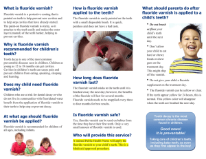 What is fluoride varnish? - Crawford County Wisconsin