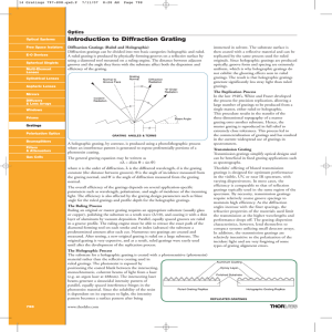 Introduction to Diffraction Grating