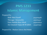 PMS 1233 Islamic Management