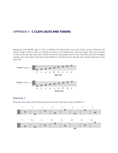 Appendix 3 C clefs (Alto and Tenor)