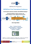 ESPONTrain Final Transnational Conference Are European