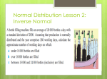 Normal Distribution Lesson 2: Inverse Normal