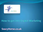 How to get into Digital Marketing SaucyHorse.co.uk
