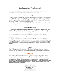 Run Capacitors Fundamentals