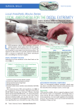 local anesthesia for the distal extremity