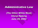 Administrative Law Research