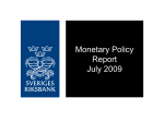 Monetary Policy Report July 2009