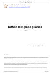 Diffuse low-grade gliomas - L`encyclopédie neurochirurgicale