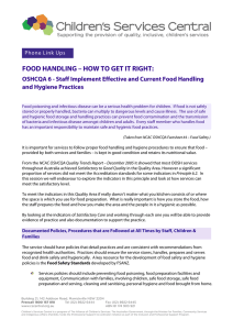 food handling – how to get it right