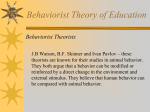 Behaviorist Theory of Education