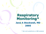 Respiratory Monitoring - Emory Department of Pediatrics