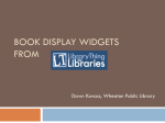 Book Display Widgets from