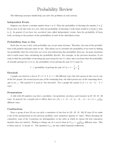 Probability Review