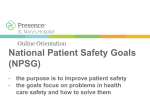 NPSG Powerpoint - Presence Health