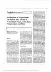 Mechanisms of Aspartimide Formation: The Effects of Protecting