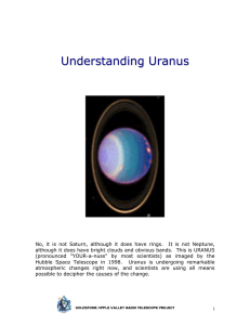 Understanding Uranus - Lewis Center for