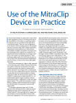Use of the mitraclip device in practice