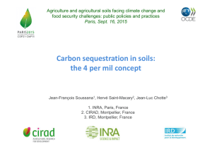 the 4 per mil concept - Agriculture and agricultural soils facing