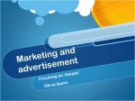 Marketing and advertisement
