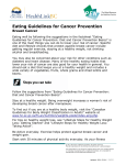 Eating Guidelines for Cancer Prevention: Breast