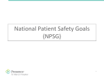 Identify patient safety risks