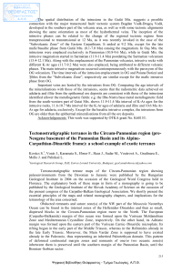 Tectonostratigraphic terranes in the Circum