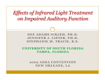 Effects of Infrared Light Treatment on Impaired Auditory