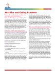 Nutrition and Eating Problems
