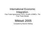 Lect 3 International Economic Integration