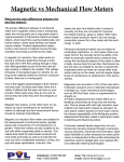 Magnetic vs Mechanical Flow Meters