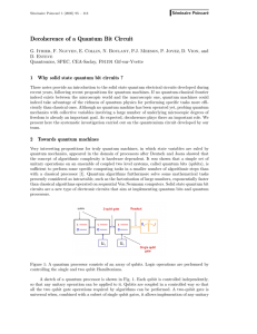 Decoherence of a Quantum Bit Circuit