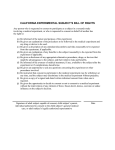 experimental subject`s bill of rights