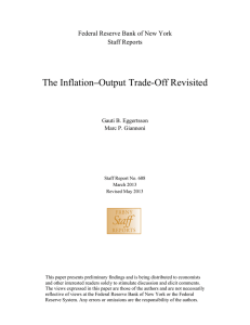 The Inflation–Output Trade-Off Revisited