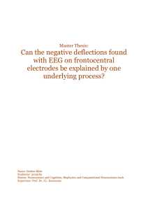 Can the negative deflections found with EEG on frontocentral