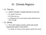 III. Climate Regions