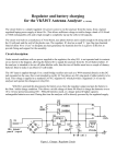 A battery charging and voltage regulator assembly by Barry VK5ZBQ.