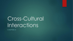 Cross-Cultural Interactions