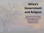 Africa`s Government and Religion