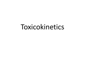 Toxicokinetics Lect.