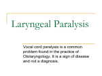 Laryngeal Paralysis