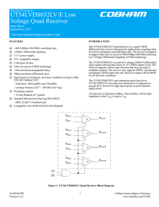 UT54LVDS032LVE Quad Receiver 9