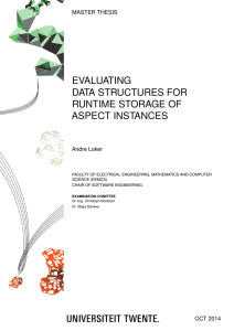 Evaluating Data Structures for RuntimeStorage of Aspect Instances