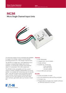 Micro Single Channel Input Units