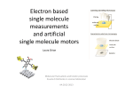 Electron based single molecule measurements and artificial single