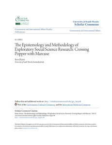 The Epistemology and Methodology of Exploratory Social Science