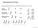 Demisemiquavers (32nd Notes)