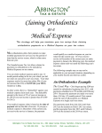 Claiming Orthodontics Medical Expense