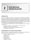 2 STATISTICAL INVESTIGATION